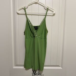 Elegant Green Lace Camisole
